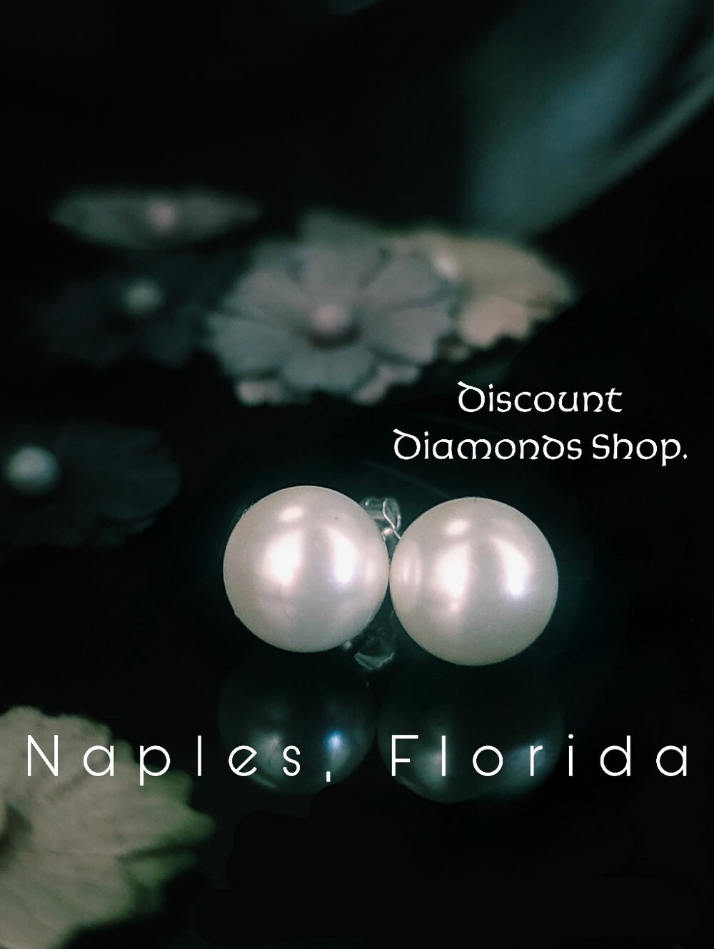 White 10mm South Sea Shell Pearl Stud Earrings on 925 Sterling Silver